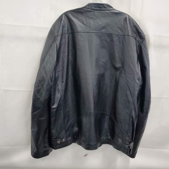 Wilsons Leather M. Julian Black Red Striped Jacket Size XLT image number 2