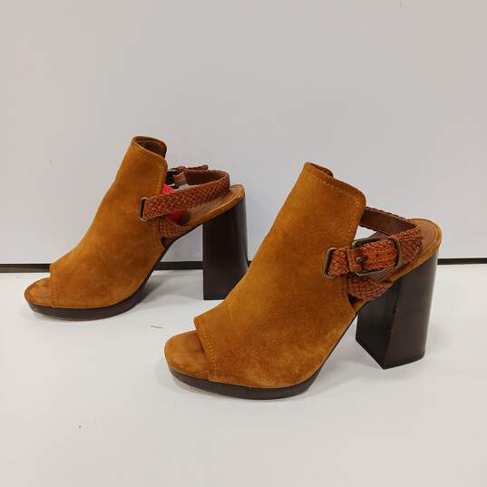 Frye Cognac Karissa Braid Shield Sandals Women's Size 9.5M image number 4