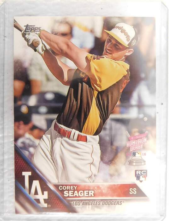 2016 Corey Seager Topps Rookie Home Run Derby Dodgers Rangers image number 1