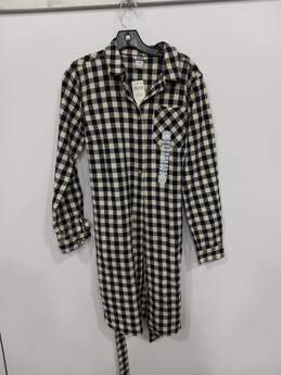 Duluth Free Swingin' Flannel Long Sleeve Plaid Pattern Sweater Dress Size Medium