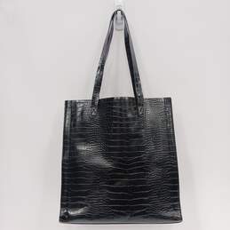 Asos Design Animal Print Pattern Black Tote Style Handbag