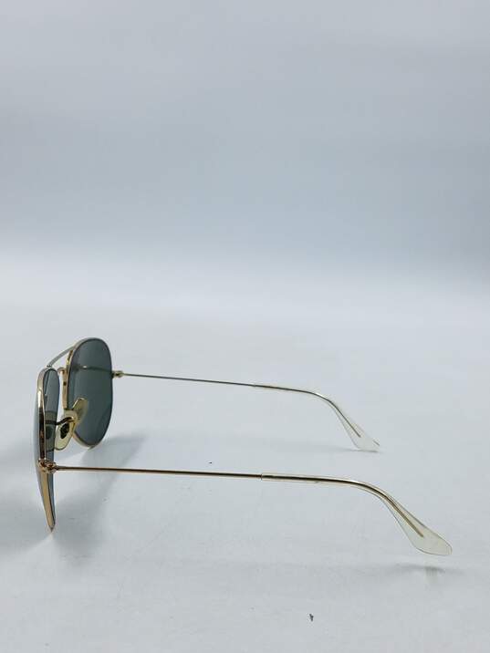 Ray-Ban Gold Aviator Large Sunglasses image number 4