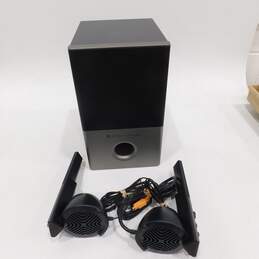 Altec Lansing Brand VS4121 Model Powered Audio System w/ Accessories