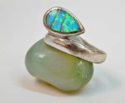 925 Opal Artisan Jewelry Lot 24.8g alternative image