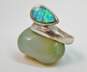 925 Opal Artisan Jewelry Lot 24.8g image number 2