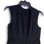Womens Black Round Neck Back Zip Sleeveless Short Fit & Flare Dress Size 4 image number 4