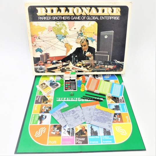 Vintage Parker Brothers Billionaire Board Game IOB image number 1