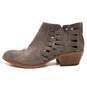 Vince Camuto Peera Suede Western Cut Out Ankle Bootie Grey Size 8 image number 1