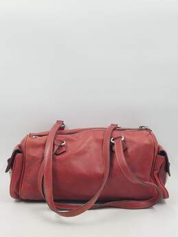Authentic Prada Red Barrel Shoulder Bag alternative image
