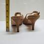 Cole Haan Air Talia Pump Women's Cork Peep Toe Slingback Heel Shoes 8B image number 4