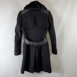 Karen Millen Women Black Coat Sz 4 alternative image
