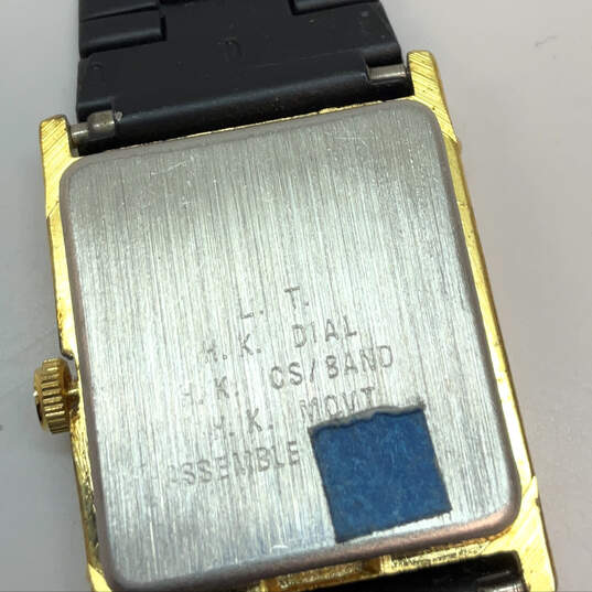 Designer Seiko Black Square Dial Adjustable Strap Quartz Analog Wristwatch image number 4