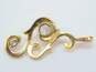 14K Yellow Gold 0.72 CTTW Diamond Scrolled Pendant 2.2g image number 3