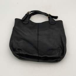 DKNY Womens Black Leather Buckle Inner Zipper Pocket Top Handle Bag Purse alternative image