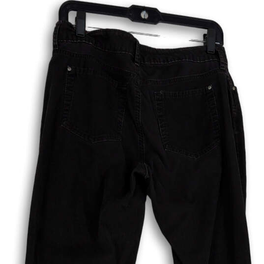 Womens Black Denim Dark Wash Pockets Stretch Straight Leg Jeans Size 6 image number 4