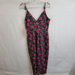 Betsey Johnson pink floral strapless printed dress 6 nwt alternative image