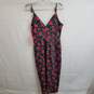 Betsey Johnson pink floral strapless printed dress 6 nwt image number 2