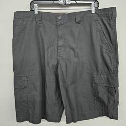 Gray Relaxed Fit Cargo Shorts