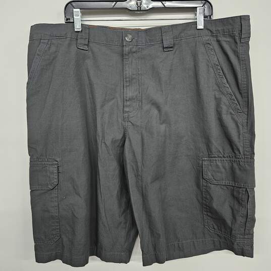Gray Relaxed Fit Cargo Shorts image number 1