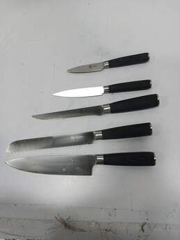 Kyoku 5-Piece Japanese Kitchen Knife Block Set
