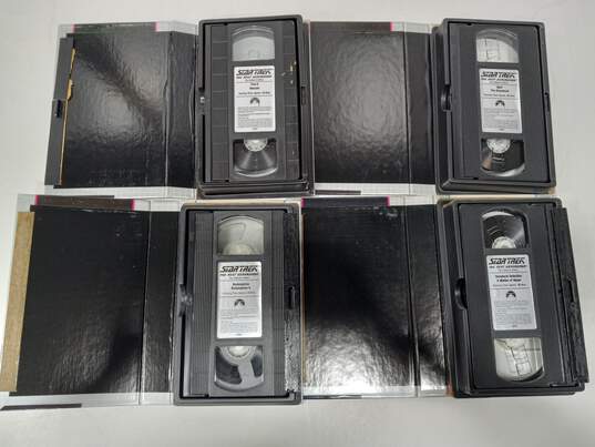 Bundle of 10 Assorted Star Trek The Next Generation VHS Tapes image number 4