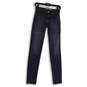 Womens Blue Denim Slim Fit Medium Wash Pockets Skinny Leg Jeans Size 4 image number 1