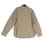 NWT Jachs New York Mens Beige Chambray Collared Button-Up Shirt Size XL image number 2