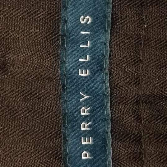 Perry Ellis Men Grey Pinstriped Pants 32 x 30 image number 3