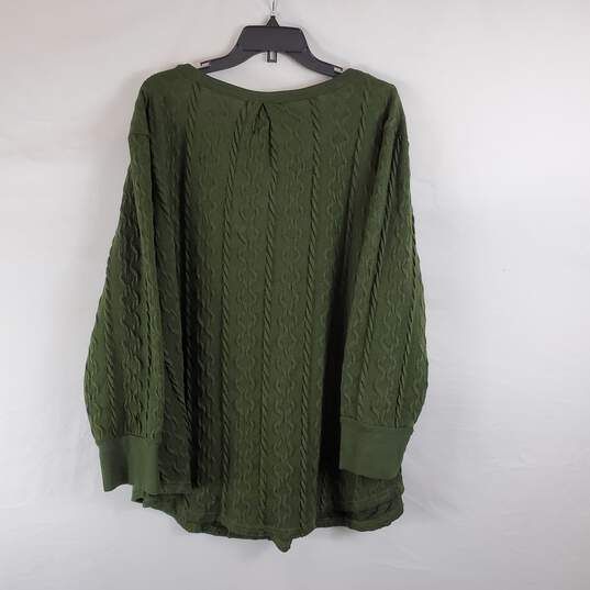 Suzanne Betro Women Green Sweater Sz 3X NWT image number 2