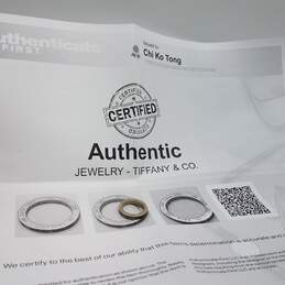 Authentic Tiffany & Co. Sterling Silver 1837 Band Sz 1 3/4 Ring w/COA 2.9g alternative image