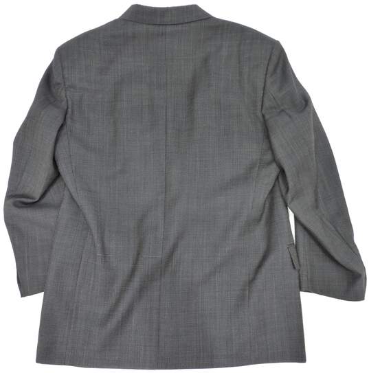 Grey Glen Plaid Virgin Wool Blend Suit Jacket Blazer Mens EU 44 With COA image number 9