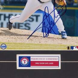 Francisco Cordero Autographed/Matted Single Season Saves Leader Photo Texas Rangers alternative image