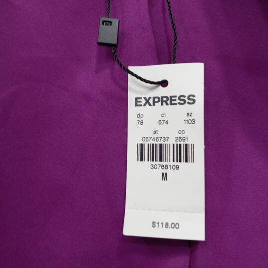 Express Purple Blazer Suit Jacket Size Medium - NWT image number 5