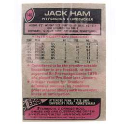 1977 HOF Jack Ham Topps All-Pro Pittsburgh Steelers alternative image