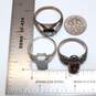 Bundle Of 3 Sterling Silver Stone Rings (Size 9.25, 9.50, 10.25) - 17.1g image number 10