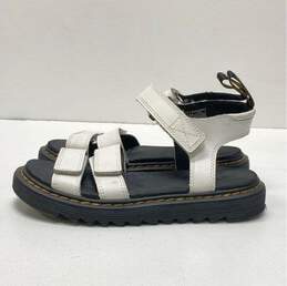 Dr. Martens Klaire J Black White Leather Ankle Strap Sandals Women's Size 5 alternative image