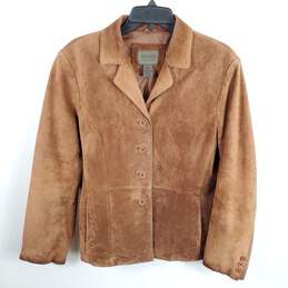 John Paul Richard Camel Suede Leather Jacket Sz 10