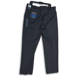 NWT Perry Ellis Portfolio Mens Gray Flat Front Slash Pocket Dress Pants Sz 40X32 alternative image