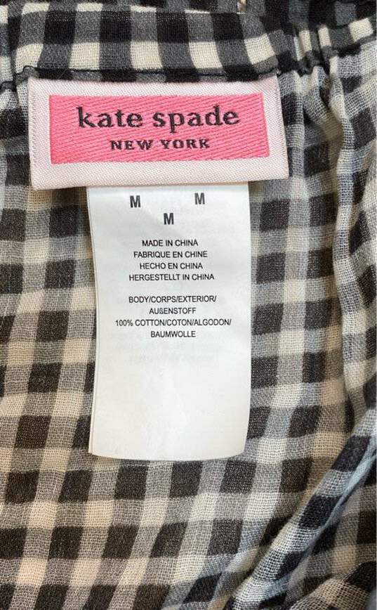 Kate Spade New York Black Plaid Casual Dress - Size Medium image number 3