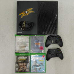 Xbox One W/ 4 Games And 2 Controllers Call Of Duty Cold War No Power Cable