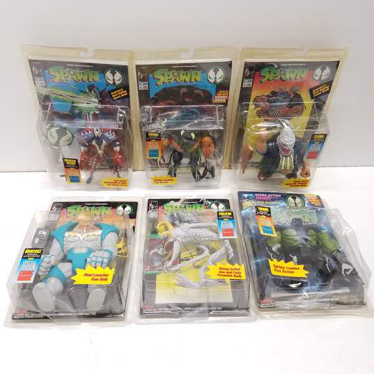 McFarlane Toys Spawn Action Figures w/Special Edition Comic Books Lot of 6 image number 1