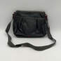 Womens Black Outer Zip Pocket Adjustable Strap Classic Shoulder Bag image number 2