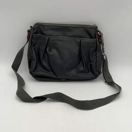 Womens Black Outer Zip Pocket Adjustable Strap Classic Shoulder Bag alternative image