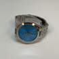 Designer Michael Kors Runway MK3292 Silver-Tone Blue Dial Analog Wristwatch image number 2