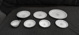 Set of 7 Vintage Bluebell Floral Bowls, Plates, Tea Cup & Saucer