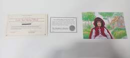 Danbury Mint Little Red Riding Hood Bisque Porcelain with Stand & COA alternative image