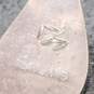 Artisan Signed Sterling Silver Bear Paw Teardrop Earrings - 4.50g image number 5