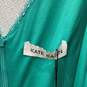 NWT Kate Kasin Womens Turquoise Sequin V-Neck Sleeveless Back Zip Maxi Dress image number 4
