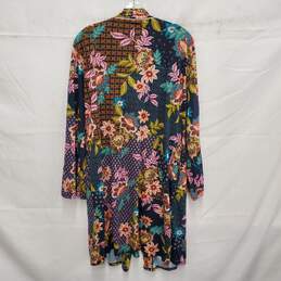 Johnny Was WM's Delfino Cotton Blend Floral Print Kimono Cardigan Robe Size M alternative image