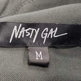 Nasty Gal Women Charcoal Longline Pad Blazer M